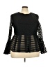 Diana Black Long Sleeve Blouse Size 18 - photo 1