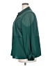 Alfani Color Block Teal Long Sleeve Blouse Size 2X - photo 5
