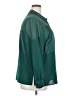 Alfani Color Block Teal Long Sleeve Blouse Size 2X - photo 4