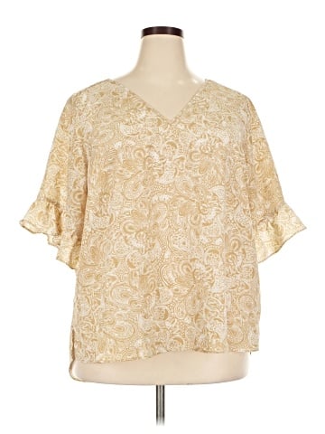 MICHAEL Michael Kors Short Sleeve Blouse (view 1)