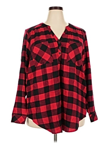 Torrid Long Sleeve Button-Down Shirt (view 1)