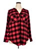 Torrid Plaid Red Long Sleeve Button-Down Shirt Size 2X Plus (2) - photo 1