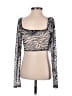 Princess Polly 100% Cotton Silver Black Bodysuit Size 2 - photo 2