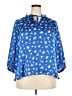Vince Camuto 100% Polyester Blue 3/4 Sleeve Blouse Size XXL - photo 1