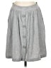 Caslon Solid Gray Casual Skirt Size S - photo 1