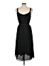 Ann Taylor LOFT 100% Polyester Solid Black Casual Dress Size 12 - photo 2