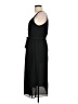 Ann Taylor LOFT 100% Polyester Solid Black Casual Dress Size 12 - photo 5