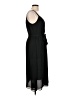 Ann Taylor LOFT 100% Polyester Solid Black Casual Dress Size 12 - photo 4