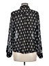 American Rag Cie 100% Polyester Print Black Long Sleeve Blouse Size M - photo 2
