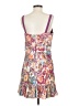 Aqua 100% Polyester Print White Purple Cocktail Dress Size S - photo 2