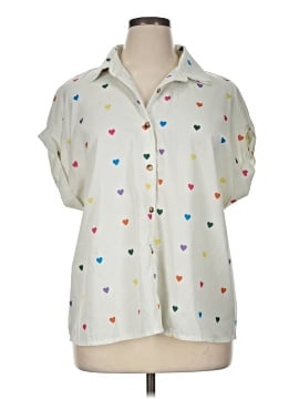 Shein Curve Short Sleeve Blouse (view 1)
