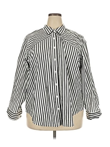 Maurices 3/4 Sleeve Button-Down Shirt (view 1)