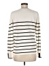 Talbots Stripes Ivory Pullover Sweater Size M - photo 2