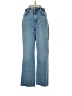 Zara Chevron-herringbone Blue Jeans Size 4 - photo 1