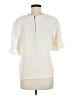 Banana Republic Ivory Short Sleeve Blouse Size M - photo 2