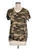 Dylan 100% Cotton Camo Green Short Sleeve Top Size M - photo 1
