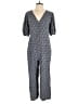 Universal Thread 100% Rayon Print Gray Jumpsuit Size M - photo 1