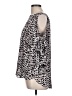 Bold Elements 100% Polyester Animal Print Silver 3/4 Sleeve Blouse Size L - photo 5