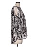 Bold Elements 100% Polyester Animal Print Silver 3/4 Sleeve Blouse Size L - photo 4