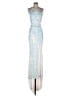 Cassandra Stone 100% Nylon Silver Cocktail Dress Size 0 - photo 1