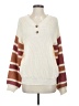 Unbranded 100% Acrylic Color Block Ivory Pullover Sweater Size S - photo 1
