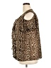 Siren Lily Animal Print Brown Short Sleeve Blouse Size 2X - photo 5