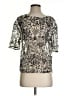Hinge 100% Nylon Silver 3/4 Sleeve Top Size XS - photo 1
