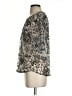 Hinge 100% Nylon Silver 3/4 Sleeve Top Size XS - photo 5