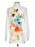Unbranded Floral White Long Sleeve Blouse Size S - photo 2
