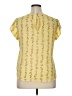 Lily White 100% Polyester Yellow Short Sleeve Blouse Size XL - photo 2
