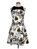 Chaps Graphic Yellow Cocktail Dress Size 10 - photo 1