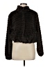 Cure 100% Polyester Black Faux Fur Jacket Size M - photo 1