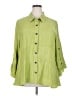 Calessa Green 3/4 Sleeve Button-Down Shirt Size 2X - photo 1