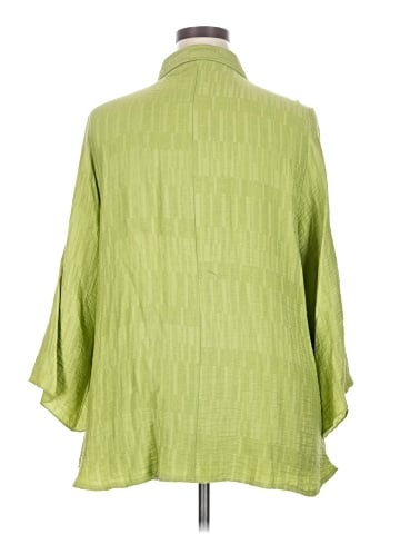 Calessa 3/4 Sleeve Button-Down Shirt (view 2)
