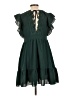 Shein Solid Green Casual Dress Size L - photo 2