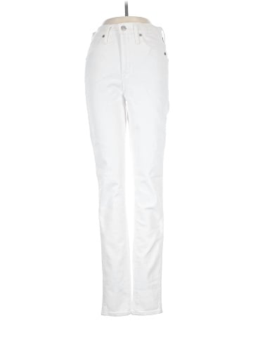Madewell Tall 10" High-Rise Skinny Jeans in Pure White (view 1)