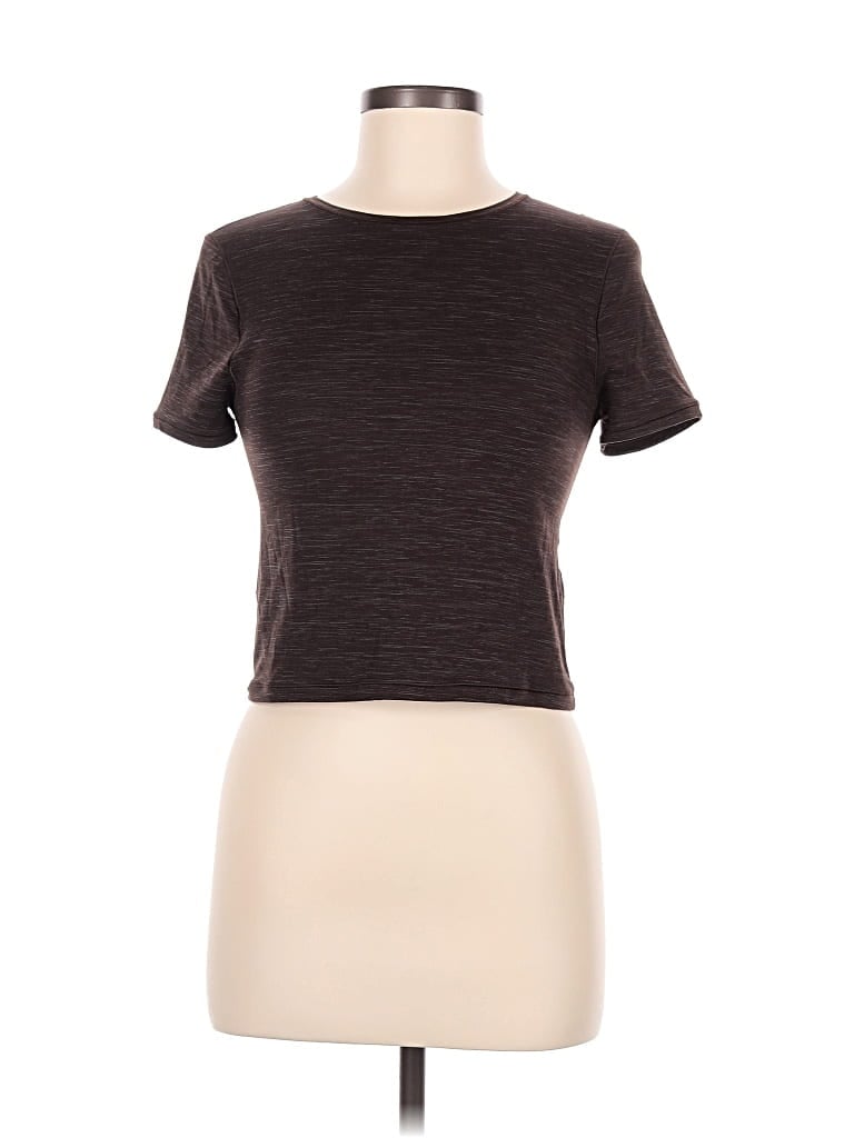 Pre-owned Aerie Short Sleeve T-shirt In Brown