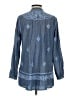 Soft Surroundings Blue Long Sleeve Blouse Size S - photo 2