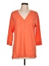 Chico's Orange 3/4 Sleeve Top Size L - photo 1