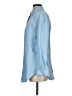Unbranded 100% Polyester Solid Blue Long Sleeve Blouse Size S - photo 5