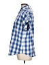 Chaps Checkered-gingham Blue Short Sleeve Button-Down Shirt Size L - photo 5