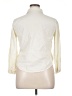 Unbranded Solid Ivory 3/4 Sleeve Button-Down Shirt Size XL - photo 2