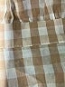Unbranded Checkered-gingham Tan Short Sleeve Button-Down Shirt Size L - photo 7
