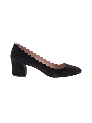 Chloé uede Scalloped Lauren Mid-Heel Pumps (view 1)