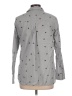 Old Navy 100% Cotton Hearts Gray Long Sleeve Button-Down Shirt Size L - photo 2