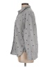 Old Navy 100% Cotton Hearts Gray Long Sleeve Button-Down Shirt Size L - photo 5