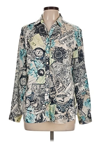 Chico's Long Sleeve Blouse (view 1)