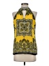 Cache 100% Polyester Yellow Tank Top Size S - photo 1