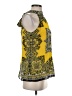 Cache 100% Polyester Yellow Tank Top Size S - photo 4