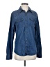 Guess 100% Cotton Blue Long Sleeve Button-Down Shirt Size S - photo 1